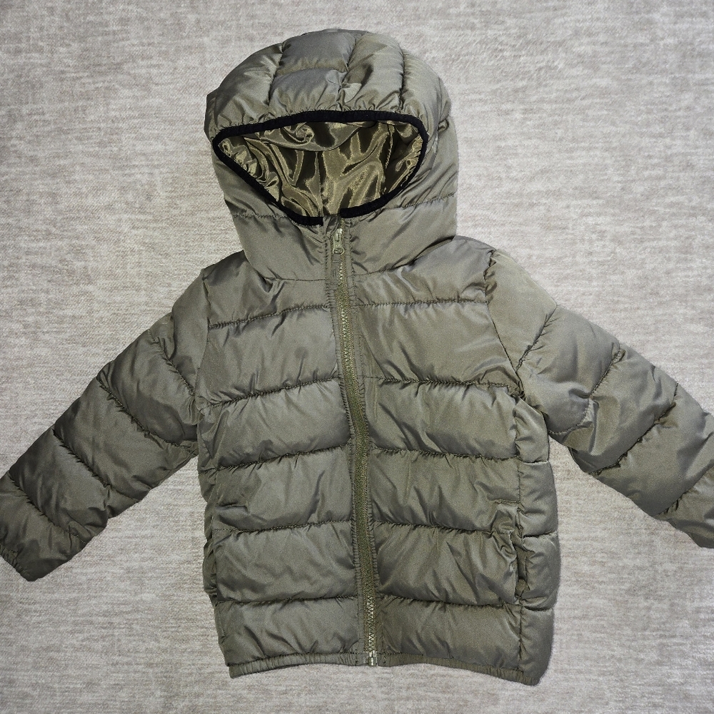 Toddler Boys 5t Winter Coat And Toy Vehicles